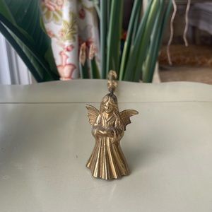 Vintage Brass Angel Candle Snuffer
